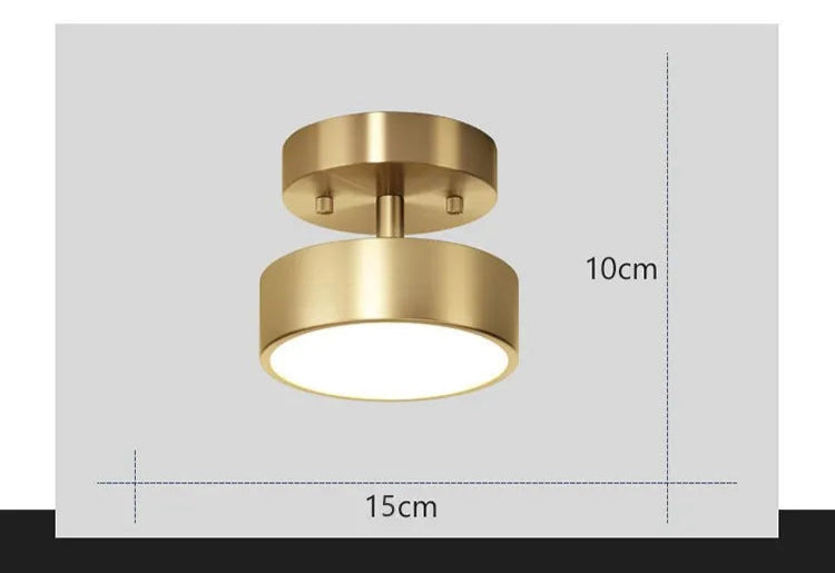VER - Plafonnier Moderne en Cuivre
