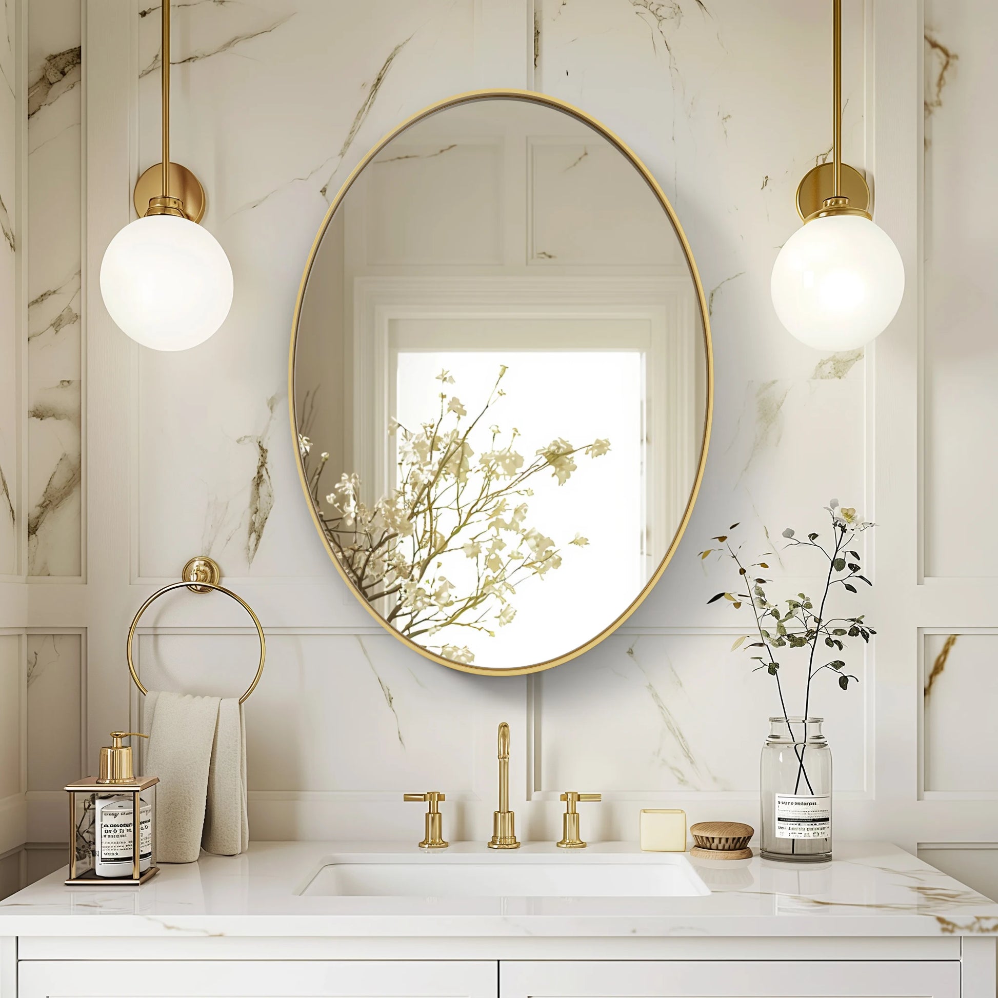 MYN - Miroir Mural Ovale
