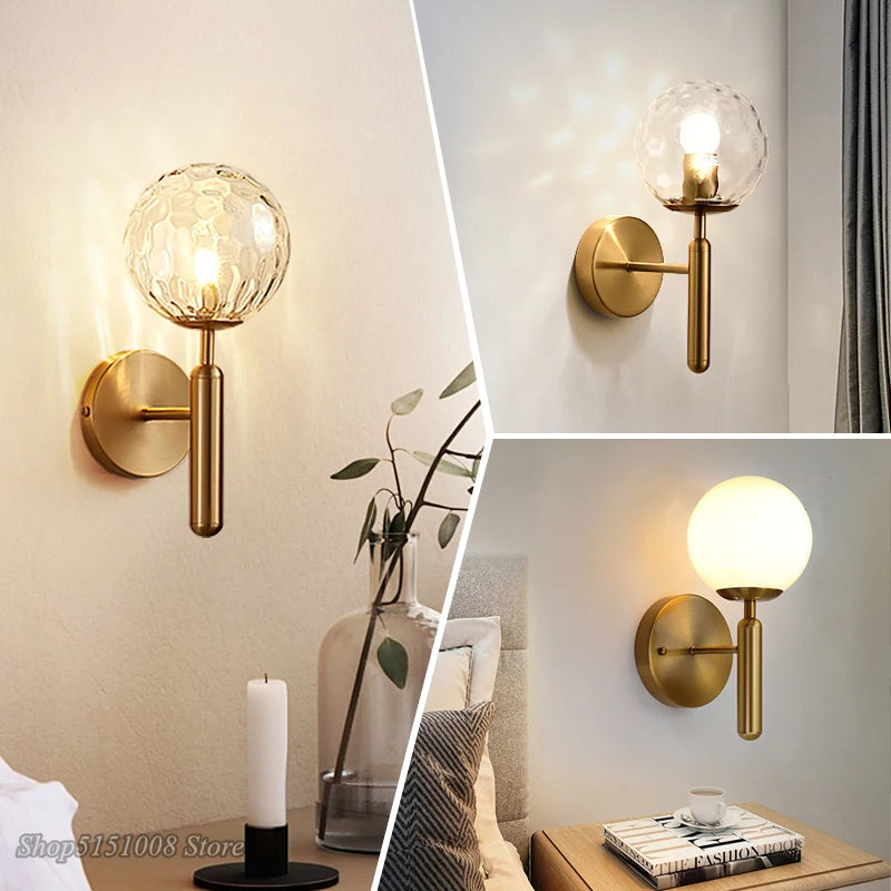 LIM - Lampe Murale Métal et Verre