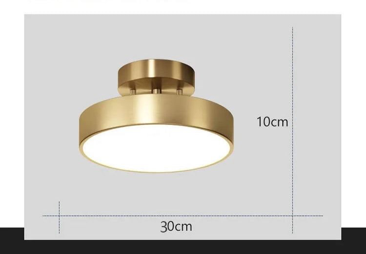 VER - Plafonnier Moderne en Cuivre