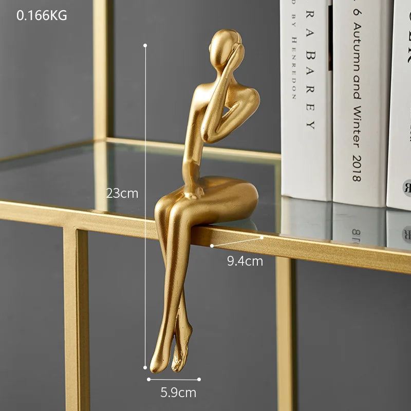 SYR - Sculpture Moderne pour Étagère ou Bureau