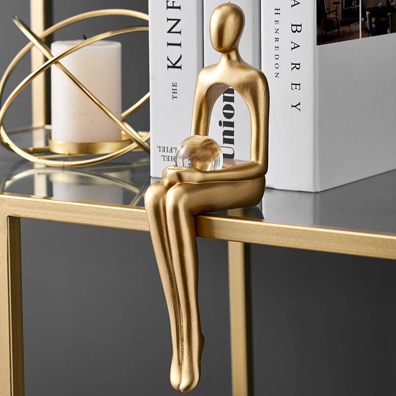 SYR - Sculpture Moderne pour Étagère ou Bureau