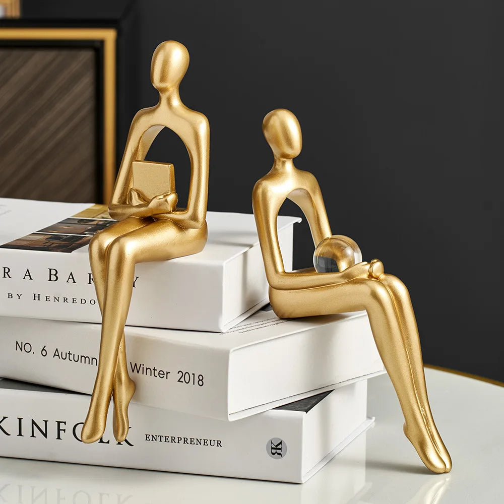 SYR - Sculpture Moderne pour Étagère ou Bureau